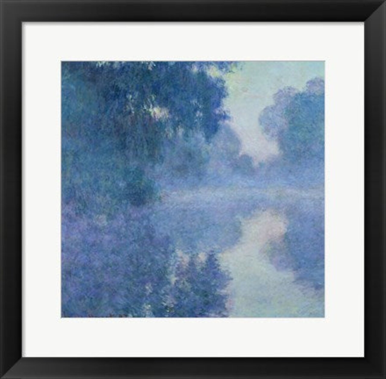 Framed Art Branch of the Seine near Giverny, 1897 by Claude Monet Wall Decor 18x24 Artwork